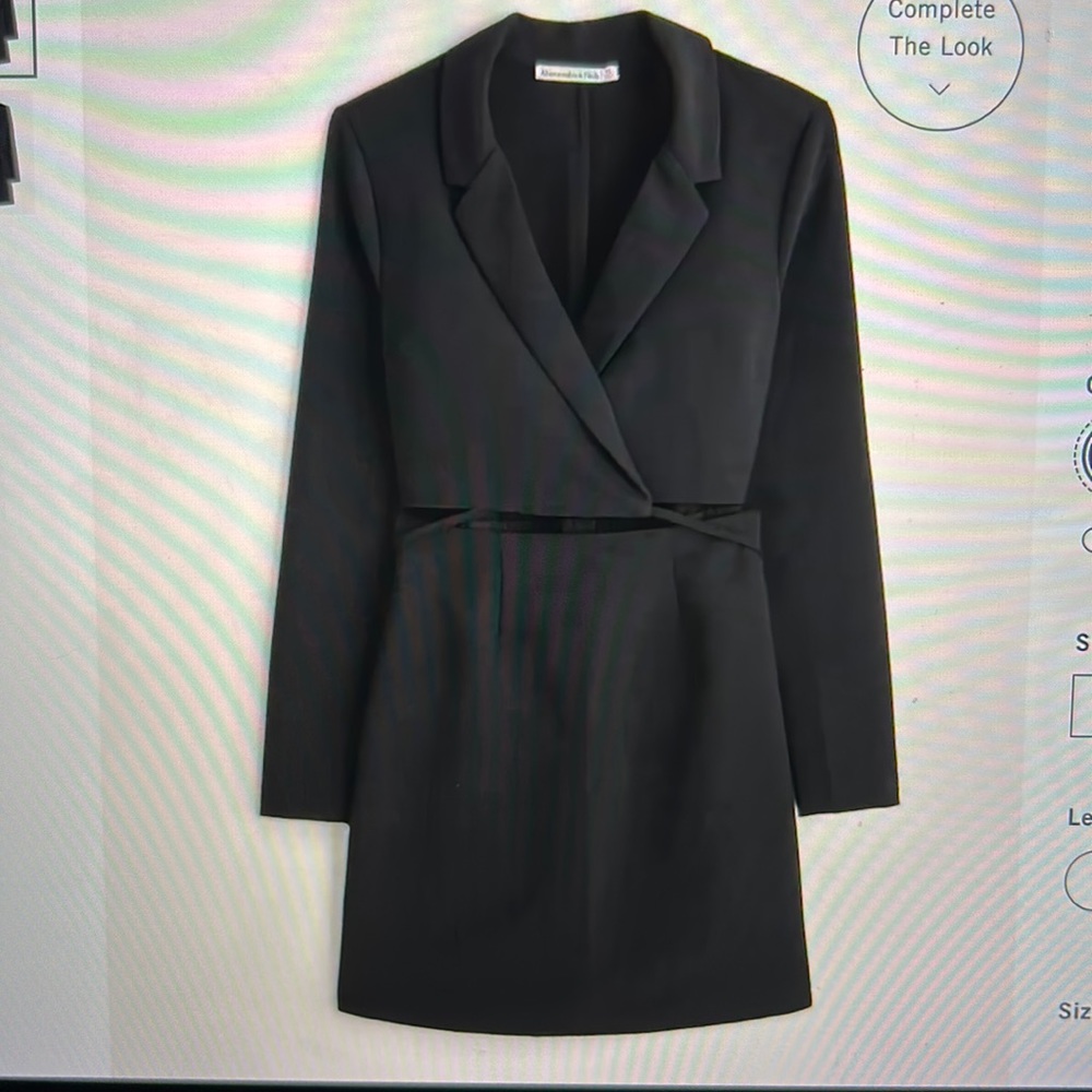 Wrap Front Cutout Blazer Dress